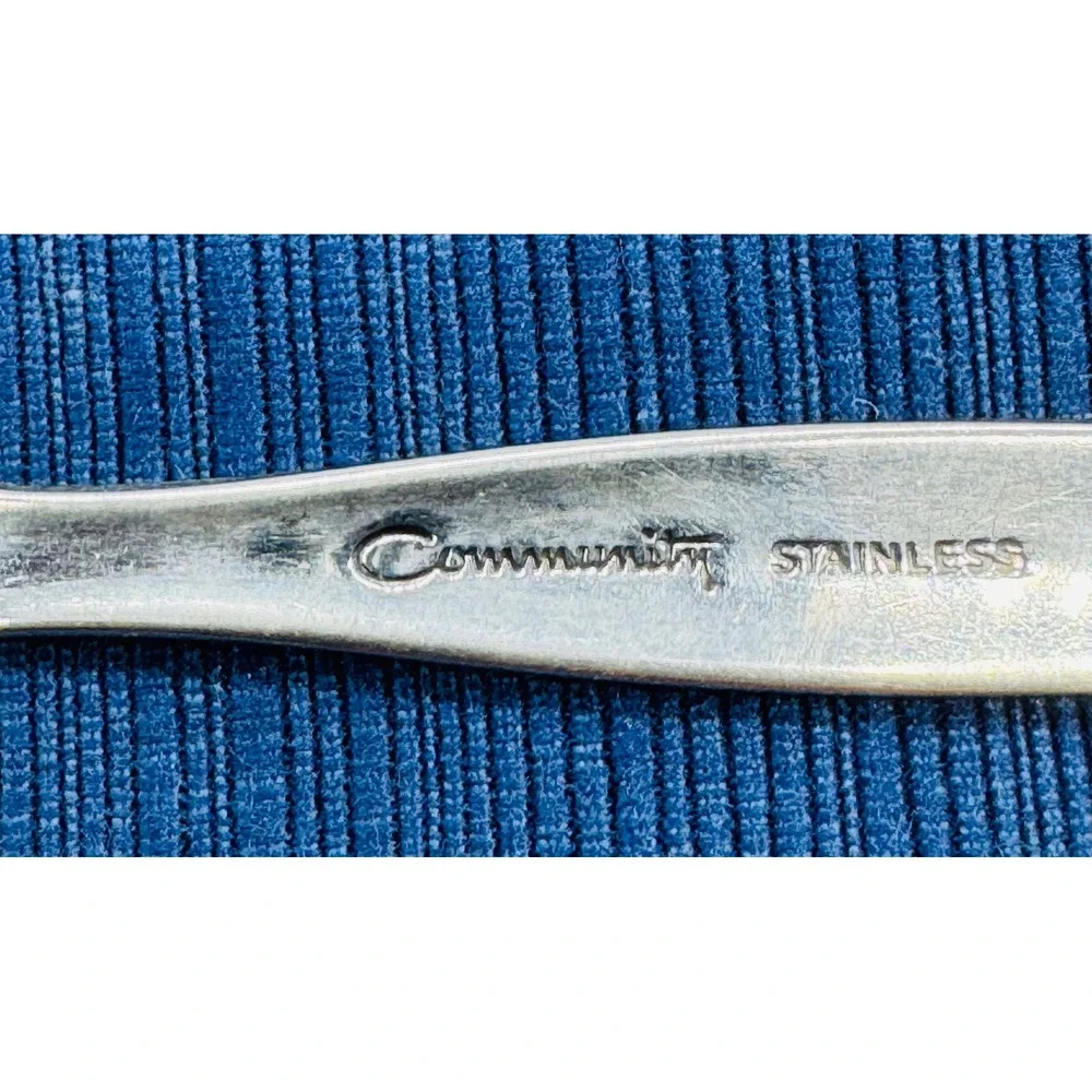 Oneida Community Venetia Butter Spreader Silver Stainless Steel Set of 7
